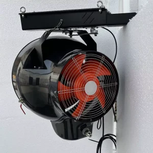 Spray Fan 170L Big Water Tank Cooling Atomizing Outdoor Mobile Mist Fan Exhaust Ventilation Roof Fan AC Motor High Temp