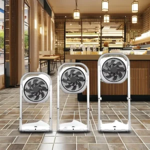 Stable Base Floor Tower Multifunctional Foldable Desktop Air Circulation Electric Pedestal Fan Digital Outdoor Hotel RV