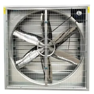 Stable Electric Exhaust Fan with Stainless Steel Blades and Dual Ball Bearing for Greenhouse and Warehouse Use