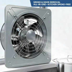 Stainless Steel Silent Exhaust Fan for Home Bathrooms
