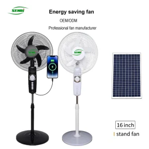 Stand Fan 16 Inch Lower Price Remote Control Fan Rechargeable Solar Pedestal Fan With Panel