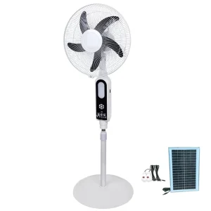 Stand Fan with Battery 16 18 Inch Stand Fan with Remote Control Solar Fan with Solar Panel with Lights Rechargeable for market