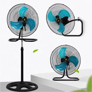 Standing Fan 18 Inch Electric Fans for Home Household Garage Hotel Box Cooling Metal Plastic