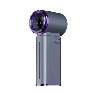 Stepless Speed Adjustment Turbo Fan Outdoor Portable Mini Handheld Fan USB Charging Digital Display