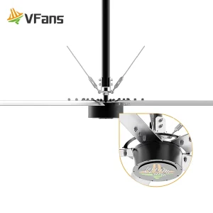 Strong Wind HVLS Ceiling Fan Silent Stable Commercial Industrial Fan for Library Classroom