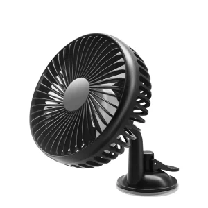 Suction Cup Car Cooling Fan 360 Degree Rotatable Mini Vehicle Air Circulation Fan USB 12V Powerful Silent Dashboard Mount Fan