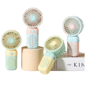 Summer Electric Portable Mini Handheld Pocket Fan USB Rechargeable 3 5 Speed Adjustable Wearable for Indoor Outdoor Use