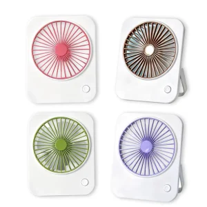 Summer Hot Portable Rechargeable Usb Table Fan Electric Desktop Fan Mini Desk Fan 4 Speed 1200mAh
