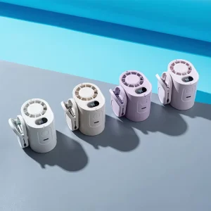 Summer Mini Umbrella Clip on Fan USB Rechargeable Low Noise Speed Adjustable Portable Personal Cooling Fan
