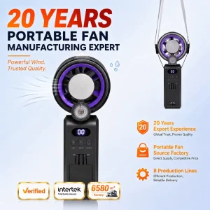 Summer Must Have Rechargeable Foldable Portable USB Handheld Table Small Eco Friendly Plastic Mist Cooling Mini Fan