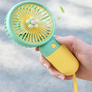 Summer Rechargeable Portable Travel Fan Mini Handheld Fan Flower Fairy Hand-held Rechargeable Pocket Fan for Kids Gift
