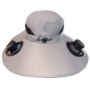 Summer Solar Powered Portable Soft Multi Functional Rechargeable Fan Hat Outdoor Hiking Fishing Hats