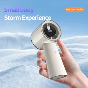 Summer Wedding Custom 3000mAh KC Battery USB Rechargeable Portable Wearable Air Cooling Small Handheld Hand Held Mini Fan