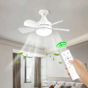 Sunled Ceiling Lamp Fan Large Airflow Noiseless Low Watt Led Ceiling Fans With Light and Remote