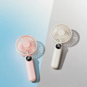 Super Cool 1800mAh Mini Portable Fan Six Speeds Compact Design Battery Powered for Travel Car Outdoor Use Made Plastic Household