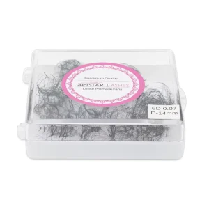 Super Matte Black Handmade 4D 5D 6D 8D C CC D Curl Loose Narrow Eyelash Fans 500 Fans Promade Lashes Narrow