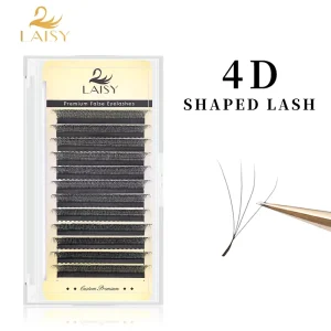 Super Narrow Fans 2D W3D W4D W5D Clover W Eyelash Extensions With 0.07mm 0.05