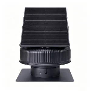 Super Quiet 45dB Solar Attic Fan 42W Solar Exhaust Fan 1800m3 h High Airflow Roof Ventilation Fan with 30W Brushless Motor