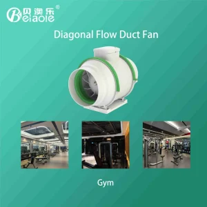 Super Silent 220V 30W 40W Electric Ball Bearing Air Mixed Flow Duct Axial Fan for Industrial