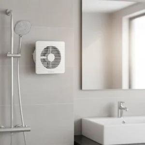 Super Slim Bathroom Exhaust Fan Plastic AC 6 Inch Exhaust Ventilation Axial Flow Fans Big Plastic Fan for Air DC 12V or AC 220V