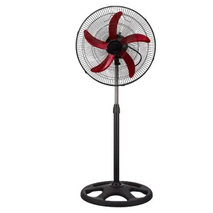 Superior Tower Electric Plastic 220V 18 Fans Air Cooling 45cm 3 Speed 100W Wheel Base Pedestal Fan for Household