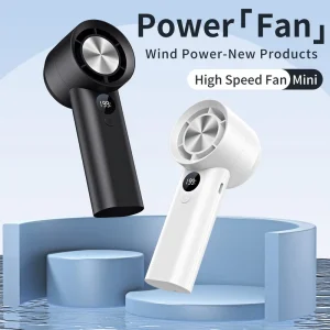 T 100s Portable Handheld Fan with Light Mini Air Blower for Home and Car for Living Room and Bedroom Cooling