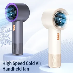 T 13 Wearable Handheld Mini Turbo Fan Icy Cold Refrigeration Brushless Digital Display USB Charging 3000mAh Battery 2 Hours