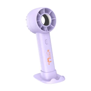 T 16 Portable & Wearable Mini Handheld Fan Advanced Digital Display & Tactile Rechargeable Handy Cooling Fan