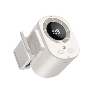T 510 Portable Battery USB Charging Bladeless Fan Foldable Handheld Outdoor Fan English Display for Household Car Hotel Use