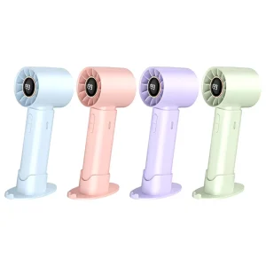 T12S Refrigeration Icy Cold Quiet Wearable Handheld Portable Fan Brushed Motor 199 Speed LED Digital Display Outdoor Use 600mAh