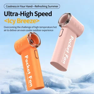 T316 Handheld Mini Portable High-Speed Ice-Cooling Fan with Long Battery Life and 199 Wind Resistance
