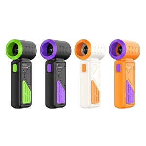 T318 Turbo Mini Handheld Fan USB Charged 4000mAh Brushless Motor High Speed Compact Digital Display Household Hotel Outdoor Car