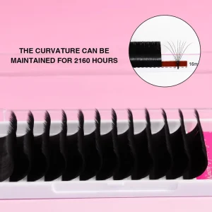 TDANCE Eyelash Tray 0.03 05 07 Mega Volume Private Label Easy Fan 8 25mm Dark Matte Lash Extension