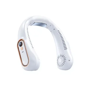 TEC Superconducting Neck Mounted Personal Cooling Fan Multi Function Night Light Temperature Display Long Battery Life