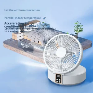 Table Ceiling Wall Fan with Remote High speed Spray Battery powered Household Cooling Tool Air Portable Wall Fan