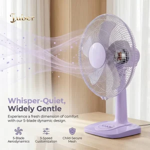 Table Desk Fan Free Spare Parts Electricity Ac Dc Portable Retro Oscillating Metal Table Fan