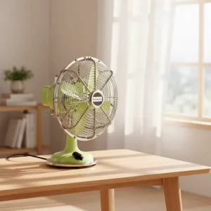 Table Fan 3 Speeds High Velocity Quiet & Powerful Air Circulation Head Tilt Ideal for Home Bedroom White Table Fan