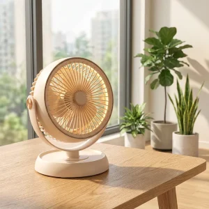 Table Lamp Desk Fan Circulating Fan Home Dormitory Office USB Charging Brushless Motor 12W Multi level Color Box Packaging 3
