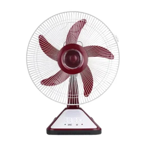 Teyoza Rechargeable Portable Lead Acid Battery AC DC Operated Table Fan With USB Charger