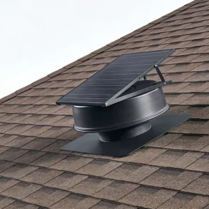 Thermostatic Solar Ball Vent 12 Inch Day Night Heat Extraction Fan System HVAC Roof Ducting Exhaust Attic Air Circulator DC Fan