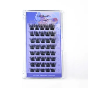 Thick Fan Lashes 10 16mm Mixed Glue Free for Spiky Synthetic Hair 8 Rows Semi Hand Made Soft Dramatic Volume Beauty