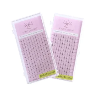 Top Quality Private Logo Eyelashes Premade Fans Long Stem Fans