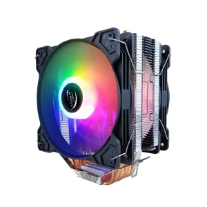 Top Tier Quality Computer CPU Cooler 6 Heat Pipe CPU Radiator Dual Fan Fluid Bearing Copper Aluminum High Performance Silent