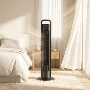 Tower Fan 4 Gear Wind Speed Low Noise Remote Control Timing Function Smart Plug-in Headshake Home Office