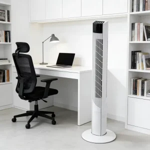 Tower Pedestal Fans Touch Control 46 Inch White Tower Fan with Remote New Design Electric Home Fan