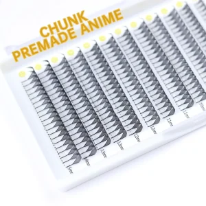 Tower Spire Eyelash Extension Handmade Fluffy Feathered Style Comic Wings Lash 0.07 Thin Flakes with CD Curl