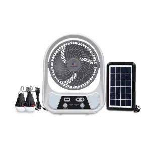 Trending 3000mah Built in Lithium Battery Solar Panel Fan Home Rechargeable 8 Inch 3 Gears Table Solar Fan