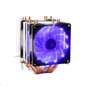 Tube CPU Cooler Fan Radiator Super Quiet 1366 for X79 X58 4Pin Computer Case Heatsink RGB 120mm Fluid Bearing 6 Copper China