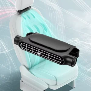 Turbo Car Fan Type C USB High Velocity 3-Speed Vehicle Air Circulator 4500 RPM Portable Dashboard Fan for Backseat & Driver