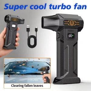 Turbo Jet Fan 2 In 1 Blower Vacuum Portable Rechargeable 6000mAh Battery Brushless Motor Powerful Snow Leaf Blower for Outdoor